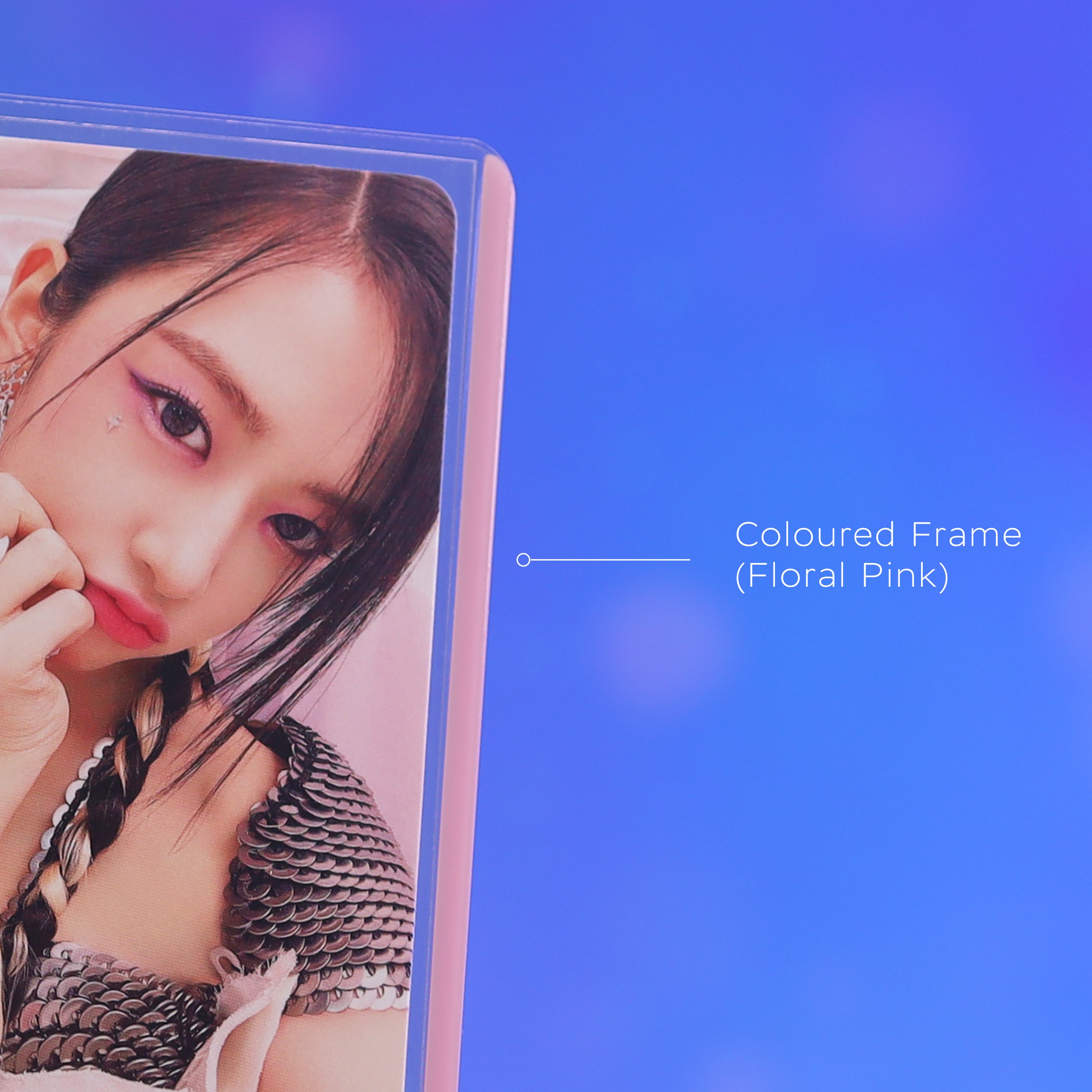 Photocard 3 #Size_Photocard#Color_Pink - Floral