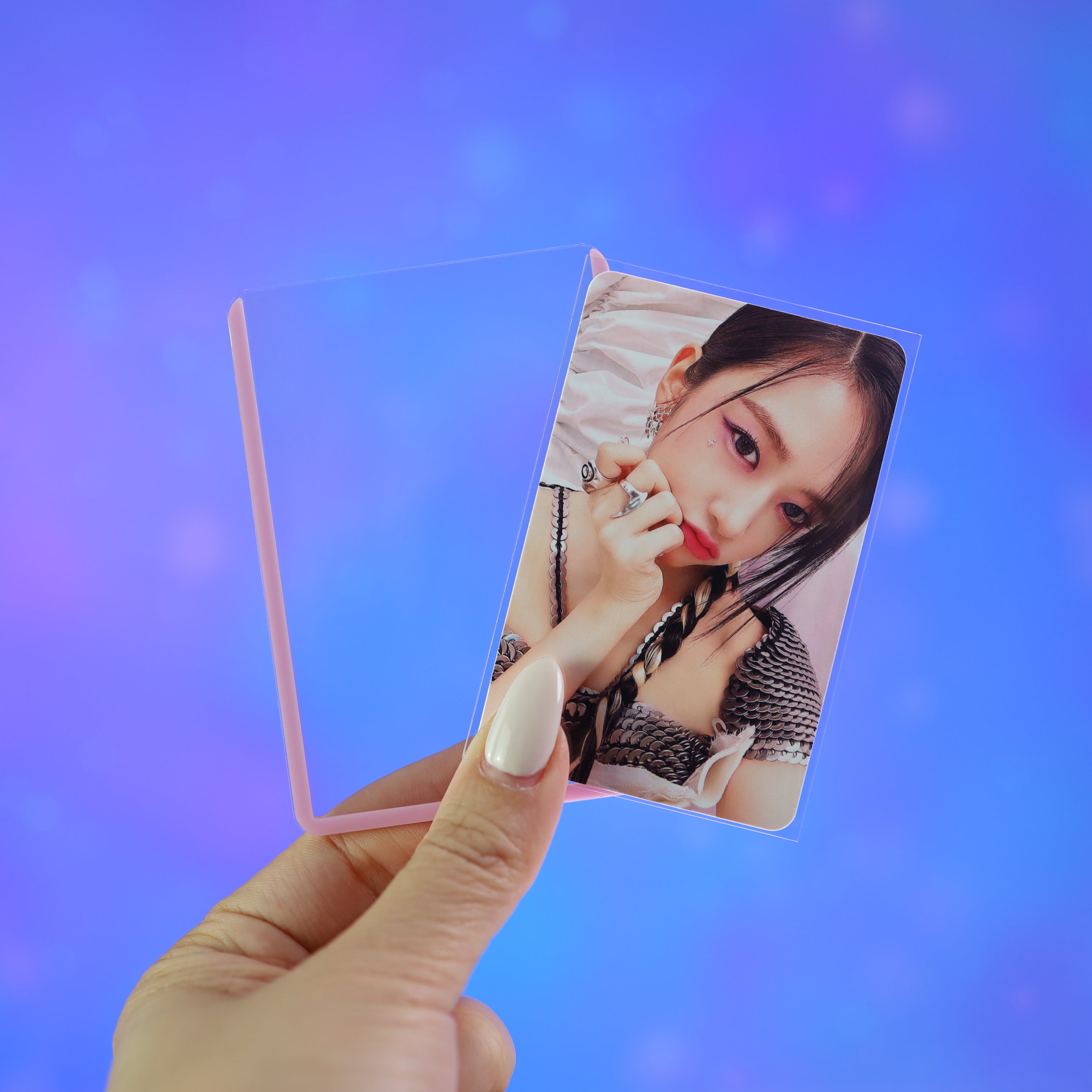 Photocard 2 #Size_Photocard#Color_Pink - Floral