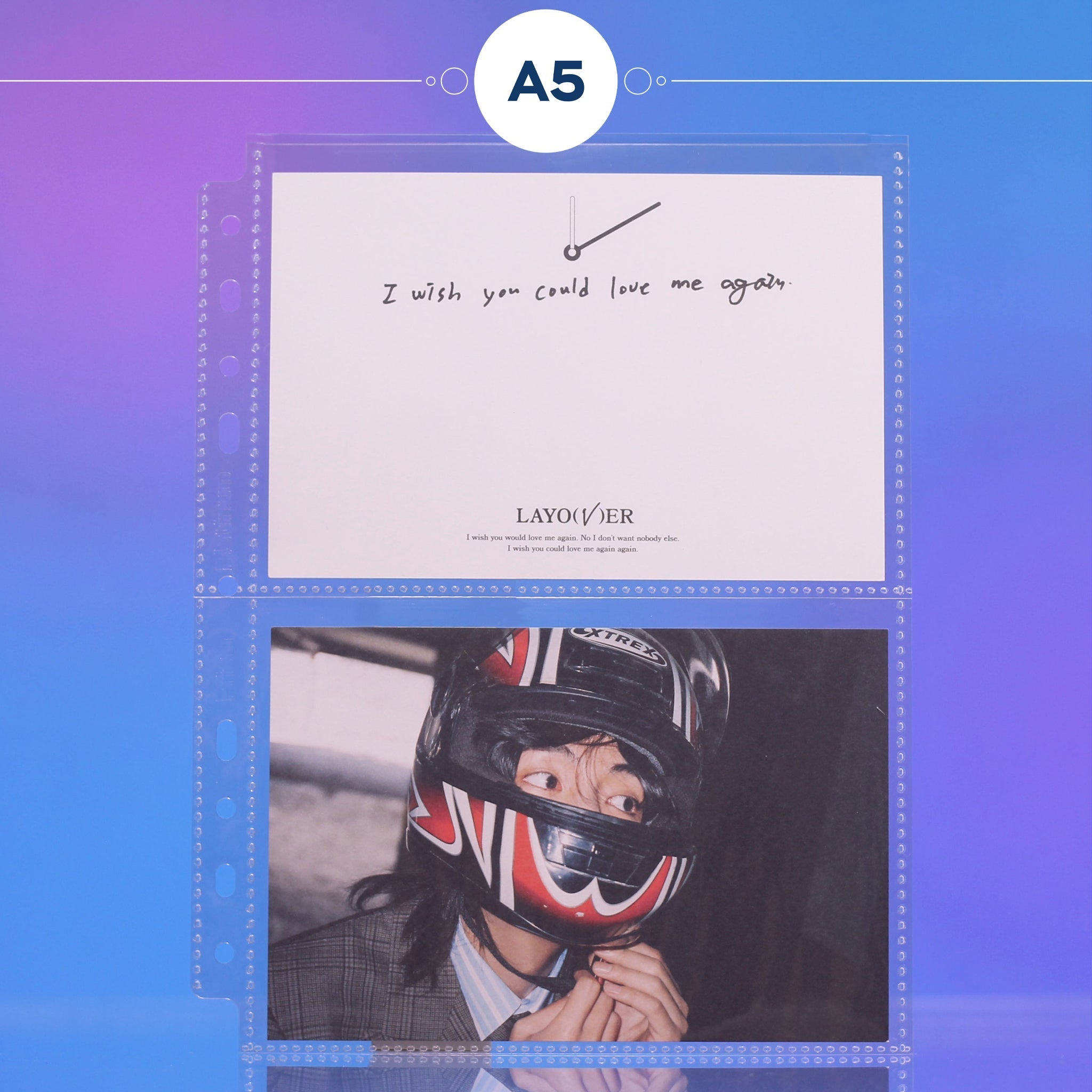 [Version 2] Custom A5 pages - 2-Pocket - Postcards - Prism Platinum US