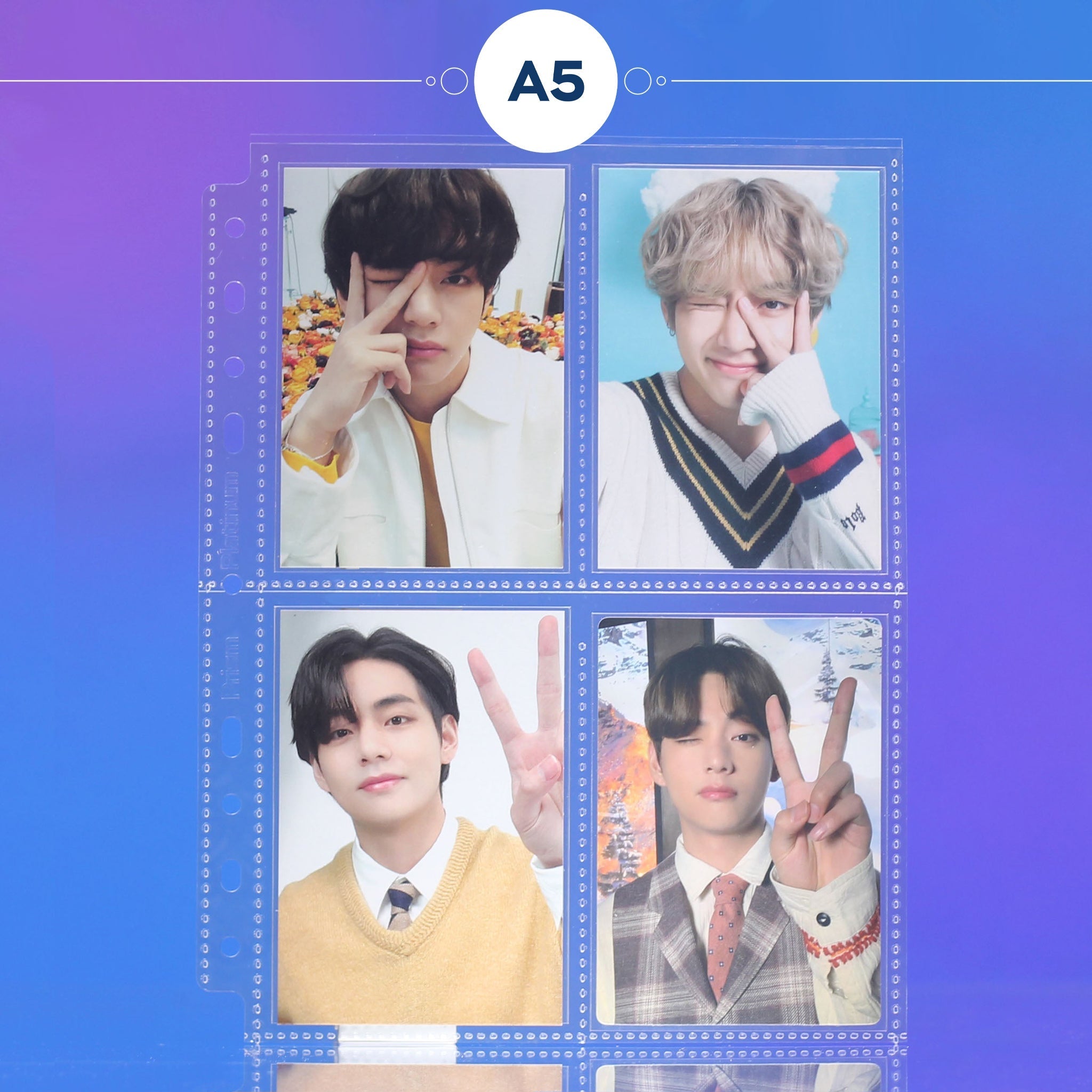 [Version 2] Custom A5 pages - 4-Pocket - Mini Tour - Prism Platinum US