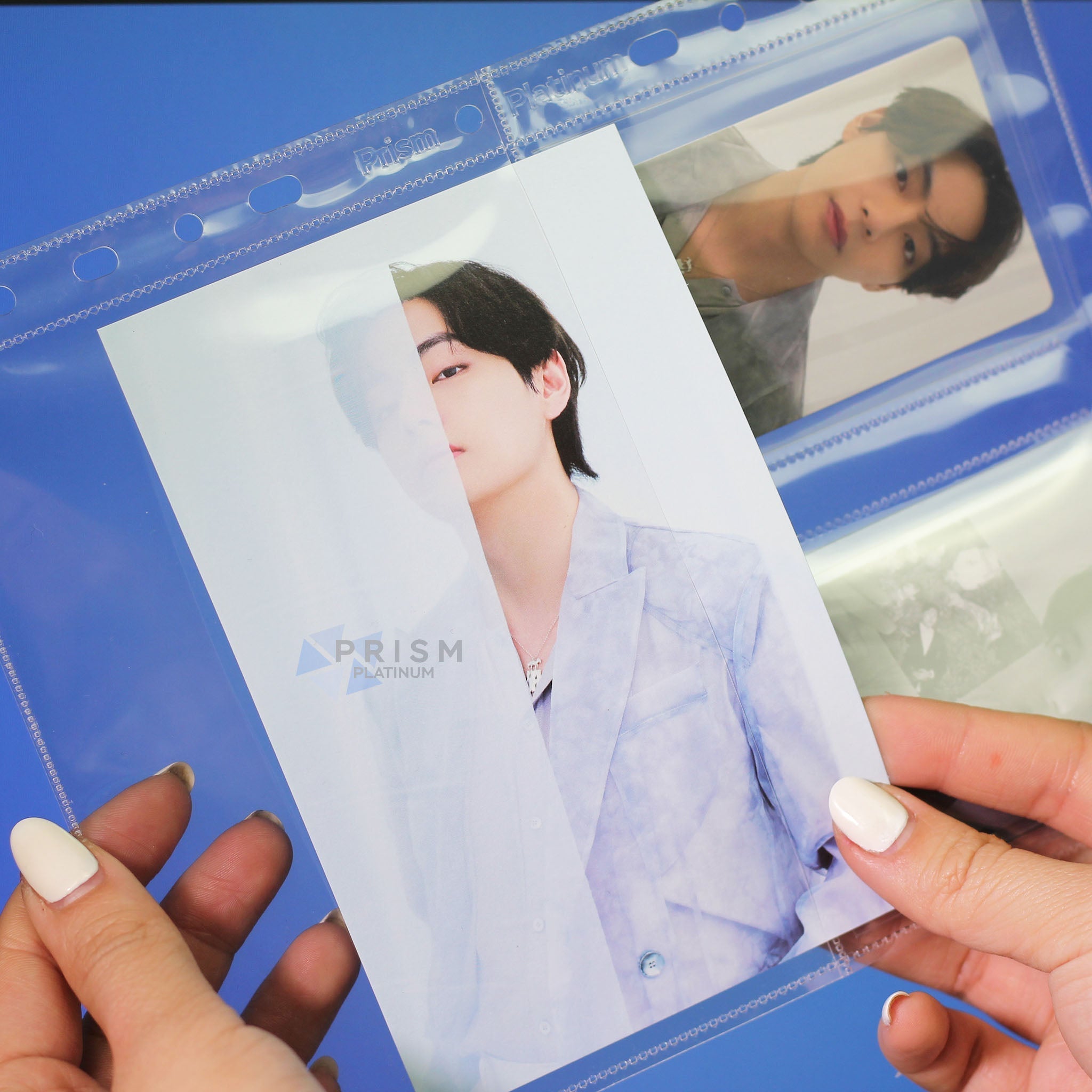 myCollection Custom A5 pages - 3-Pocket - Type A - Photocard & Postcard - Prism Platinum