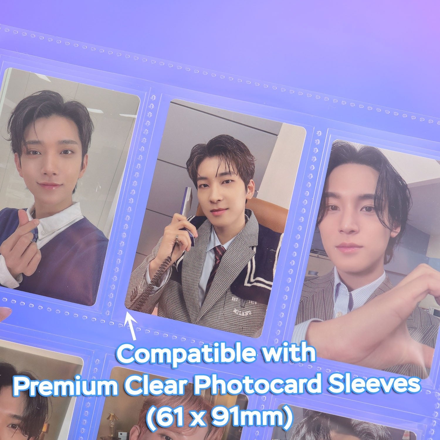 [PRE-ORDER] Custom A4 9-Pocket Pages – V3 – K-Pop Double-Sleeve - Prism Platinum US